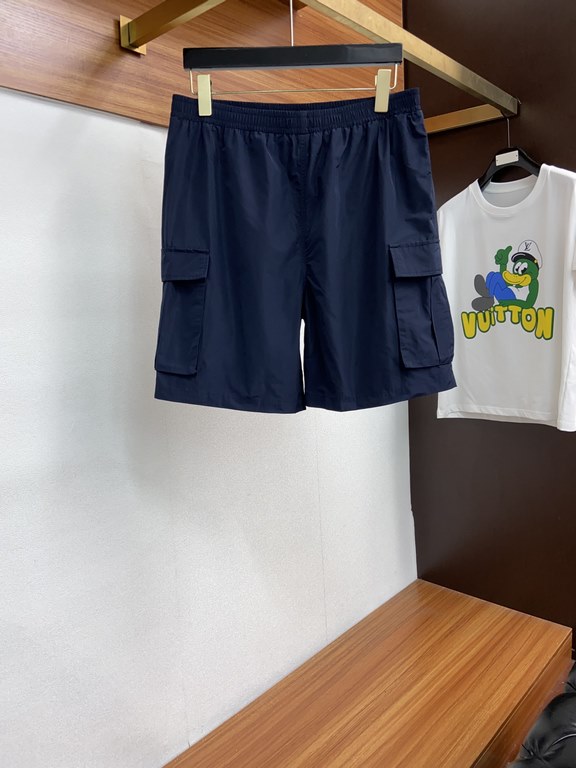 Burberry 2023 spring and summer latest models of shorts, top quality, counter 1.1 guest custom 280 grams of high-density polyester fiber face soft ultra-thin breathable dry elasticity on both sides of the word large pock