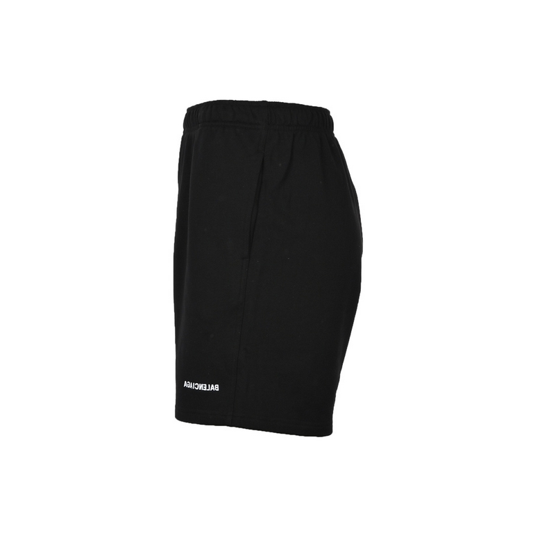 BalenciagaParis 23ss Embroidered Reverse Letter Small Label ShortsThe fabric is made of weft knitting face 50 counts   bottom 10 counts double strand terry cloth Newest color matching up to 500 grams High density three-d