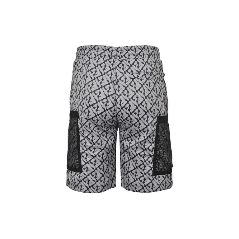 FendiFendi 23ss mesh pocket full print beach shortsFabric original customized, functional twill fabric, ready-to-wear 100% positioning on the strip, very time-consuming waste, density feel and the original version to ach