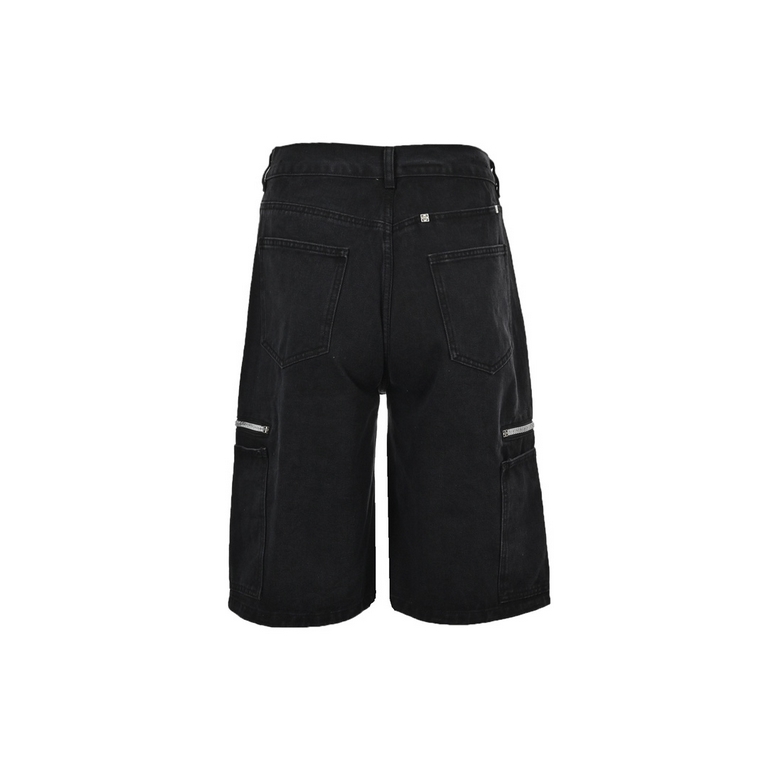 GIVENCHY Givenchy 23ss Zipper Denim ShortsThis year's newest jeans are a combination of vintage washed style and high street fit.The fabric is made of pure cotton selvage 13A denim, smooth and comfortable, thick and drap