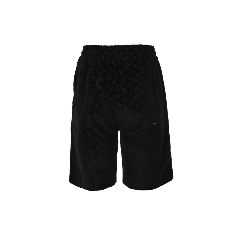 Louis VuittonLouis Vuitton 22ss Full Print Jacquard Logo ShortsThree-dimensional jacquard fabric, open mold customized     . weighs      The fabric is comfortable to the touch, the texture is dense. Soft and sinewy, brea