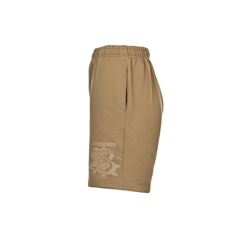 BurberryBurberry 23ss Embroidered War Horse Monogram ShortsThe original 4800 purchased, fixed weave 380g terry cloth, reactive black environmental protection dyeing, and washed with silicone oil treatment, to ensure that