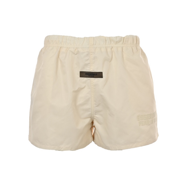 Fear of god High Street Flocked Woven ShortsFOG ESSentials. The eighth season of the new woven nylon flocking American small shorts, fabrics are made of nylon, loose version of the summer wearing sports without a sense o