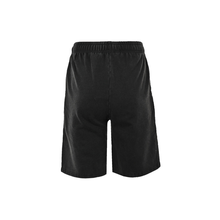 BalenciagaParisian 23ss washed and embroidered small label shortsThe original version of foreign purchases to develop a custom weave cotton 380g fabric, blanks fell pre-shrunk finish 400g, cut pieces embroidered Tajima e