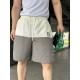 #ChanelChanel Double C Embossed Logo Colorblocking Shorts Top