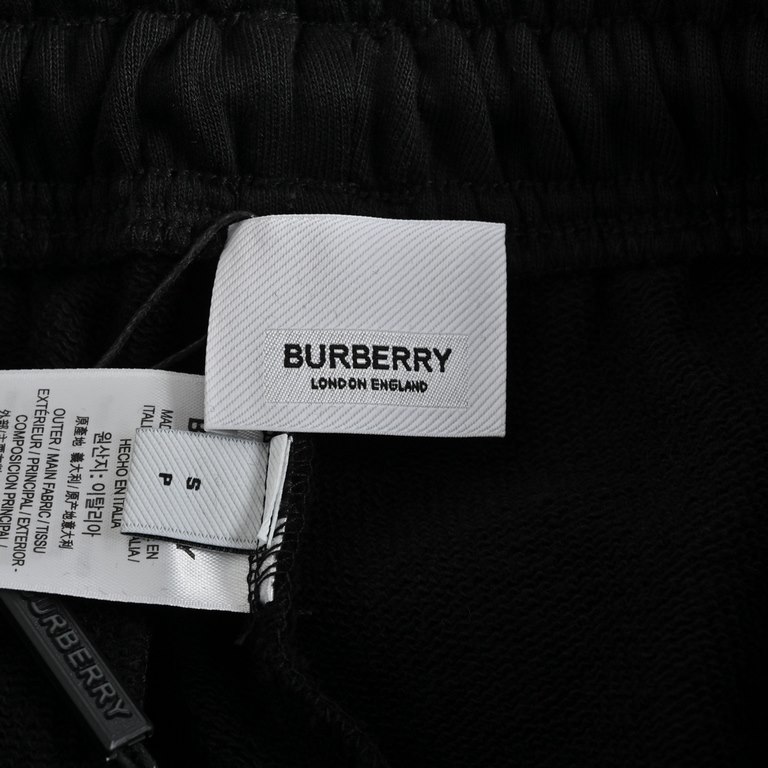 BurberryBurberry 23ss Embroidered War Horse Monogram ShortsThe original 4800 purchased, fixed weave 380g terry cloth, reactive black environmental protection dyeing, and washed with silicone oil treatment, to ensure that