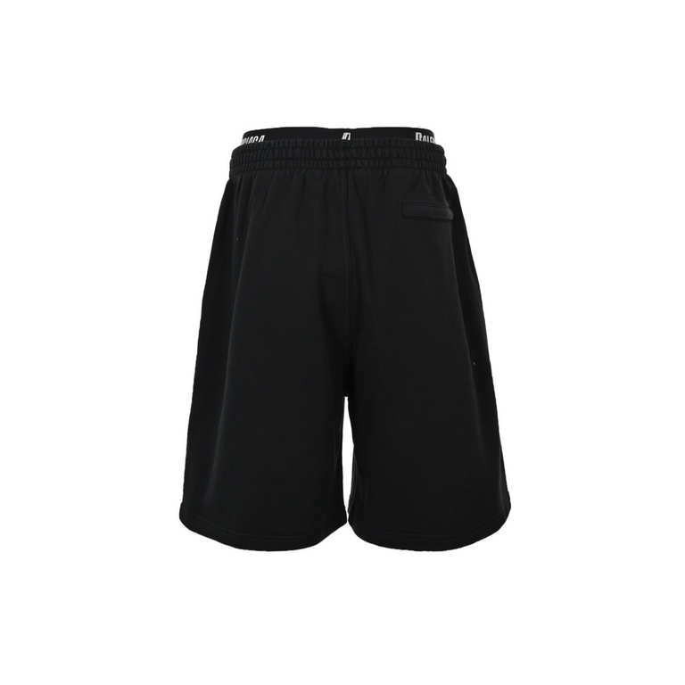 Balenciaga 23ss Stretch Webbing Embroidered Logo ShortsYour closet must have a pair of daily out of the casual set, it is very versatile and comfortable shorts! Recommended Paris family style is overflowing with young fr