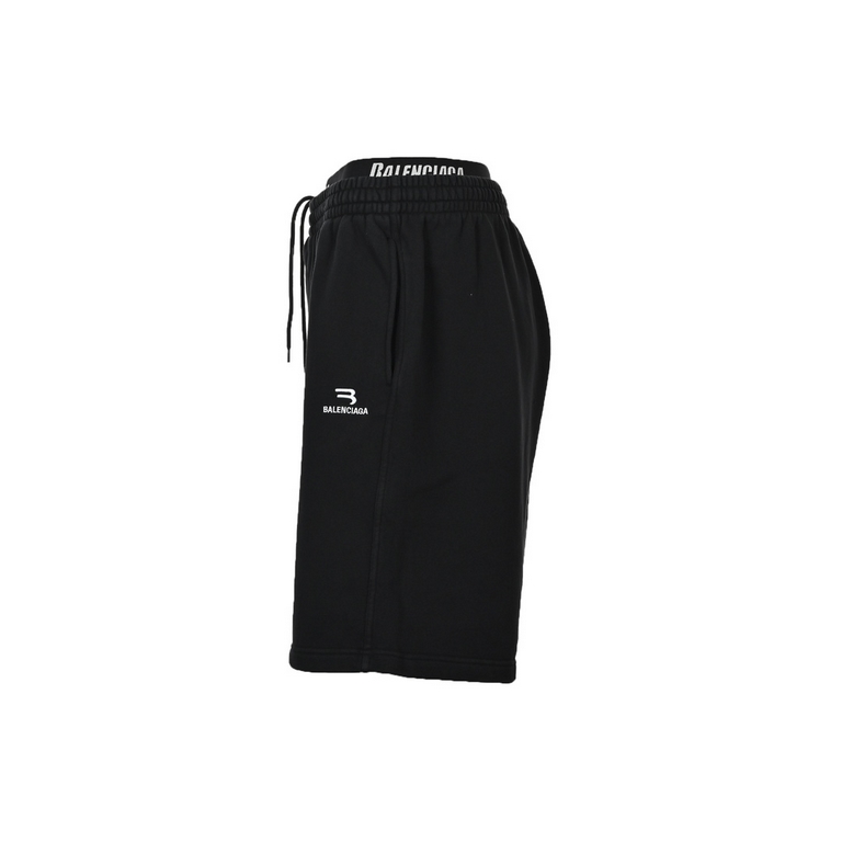 Balenciaga 23ss Stretch Webbing Embroidered Logo ShortsYour closet must have a pair of daily out of the casual set, it is very versatile and comfortable shorts! Recommended Paris family style is overflowing with young fr