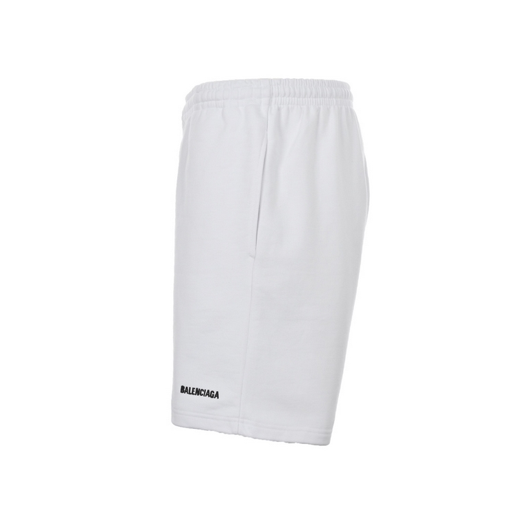 Balenciag  Balenciag Paris 22ss Embroidered Small Label ShortsThe style is simple and versatile, only focus on the material is unambiguous, on the body of the heavyweight texture is strong, very stylish. The 26S double s