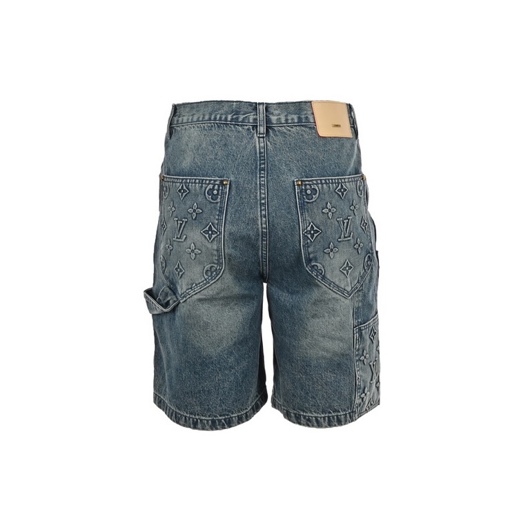 Louis Vuitton 23ss Old Flower Embossed Denim ShortsLouis Vuitton 23ss Old Flower Embossed Denim ShortsDonkey's new 23ss denim shorts incorporate Monogram-embossed pockets into a laid-back workwear silhouette that can be 