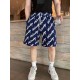 #BalenciagaBalenciaga 23ss Cursive All-over Lettering Shorts Up