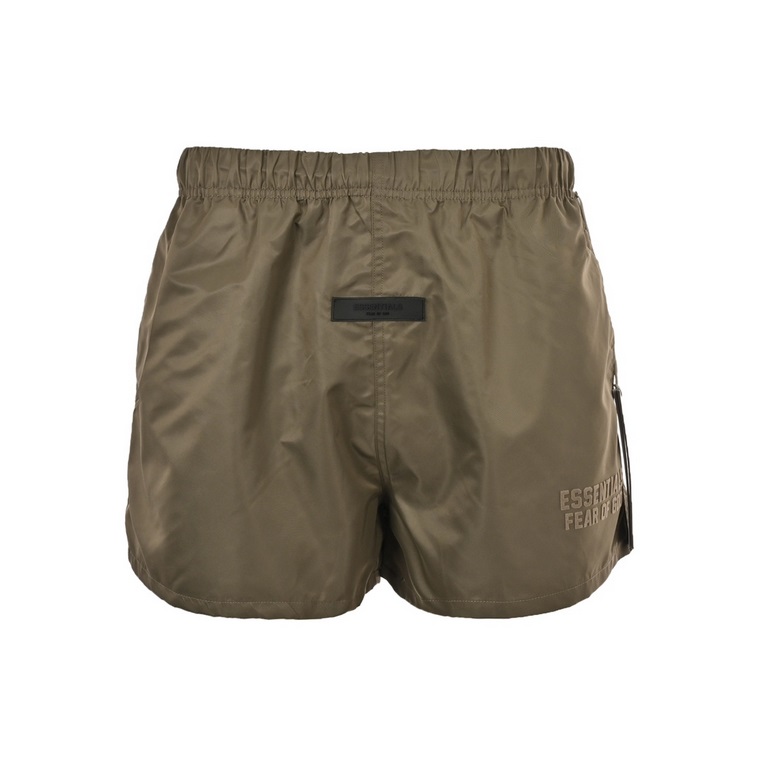 Fear of god High Street Flocked Woven ShortsFOG ESSentials. The eighth season of the new woven nylon flocking American small shorts, fabrics are made of nylon, loose version of the summer wearing sports without a sense o