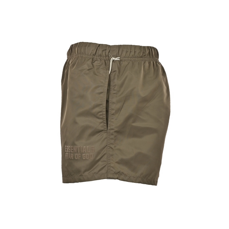 Fear of god High Street Flocked Woven ShortsFOG ESSentials. The eighth season of the new woven nylon flocking American small shorts, fabrics are made of nylon, loose version of the summer wearing sports without a sense o