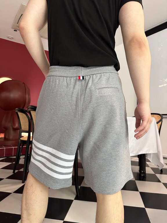 #Thom BrowneThom Browne 23ss Water Wave Waffle Shorts Top