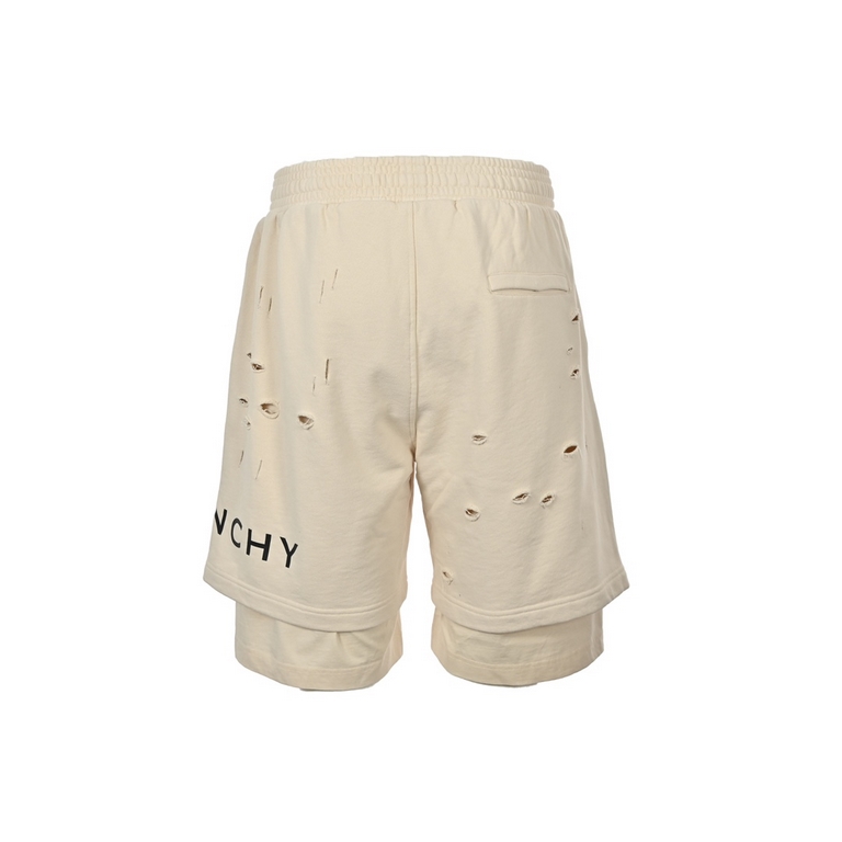 GIVENCHYGivenchy 23ss Broken False Two Piece ShortsThe shorts from the new collection of spring-summer 23 hot items, the design of the continuation of the season's false two-layer modeling, the outer fabric is made of 32