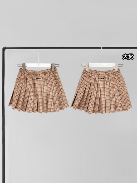 Miumiu check pleated skirt Details