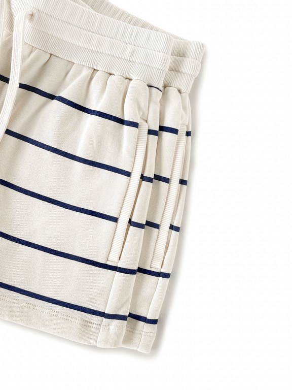 Miu Striped Shorts - Beige XS-LIn-stock sale Item No. 436063