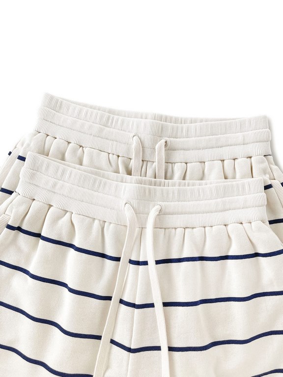 Miu Striped Shorts - Beige XS-LIn-stock sale Item No. 436063