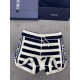 DIOR Dioriviera cotton blend terry knit tech fabric shortsThis season's favorite striped terry cloth shorts, high-waisted design perfectly creates the proportion of the body, but also to modify the waist and hips, so tha