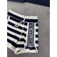 DIOR Dioriviera cotton blend terry knit tech fabric shortsThis season's favorite striped terry cloth shorts, high-waisted design perfectly creates the proportion of the body, but also to modify the waist and hips, so tha