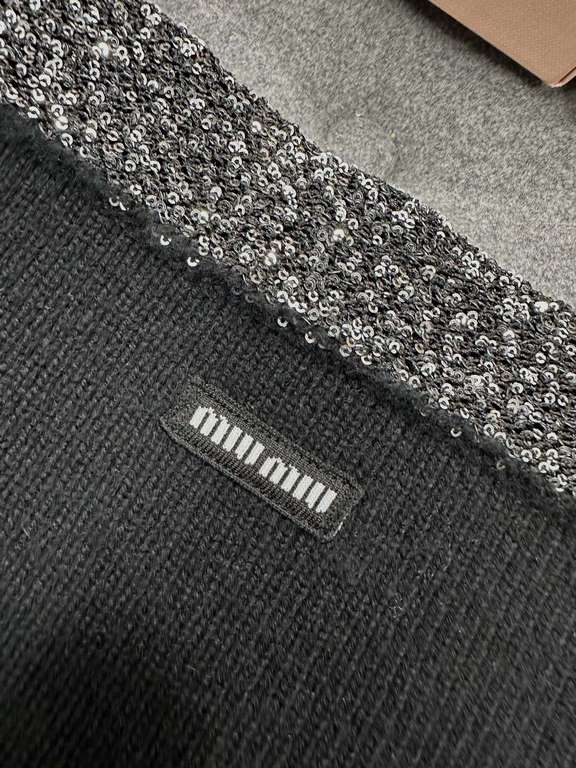 Miu Miu Women's Logo Embellished Cashmere Blend Set  The most awesome black suit for this summer, just the right amount of sexy without being playful and cute, the whole design shows off the female figure to the extreme,