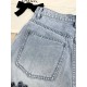 Chane 24s New Cutout Embroidered Denim ShortsCounter the latest models ~ with the original cloth bag full set of packaging, top quality! yb custom washed 100% cotton denim fabrics, looks like a plain jeans, but extremely