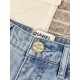 Chane 24s New Cutout Embroidered Denim ShortsCounter the latest models ~ with the original cloth bag full set of packaging, top quality! yb custom washed 100% cotton denim fabrics, looks like a plain jeans, but extremely