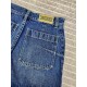 Dio 2024 Summer New Denim ShortsCounter newest models ~ with original gift box   full set of packaging, top quality. Customized yb specific washing process denim cotton, by imported machines many times washing highly res