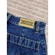 Dio 2024 Summer New Denim ShortsCounter newest models ~ with original gift box   full set of packaging, top quality. Customized yb specific washing process denim cotton, by imported machines many times washing highly res