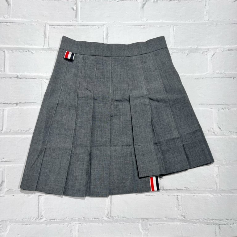 463 [high qualityWang Xinling same style short skirt! Tom Brown.TB classic color weave white four bar basic skirt Original customized high-end suit fabric Accessories 11 ZP development It's perfect a short skirt This sum