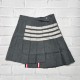 463 [high qualityWang Xinling same style short skirt! Tom Brown.TB classic color weave white four bar basic skirt Original customized high-end suit fabric Accessories 11 ZP development It's perfect a short skirt This sum