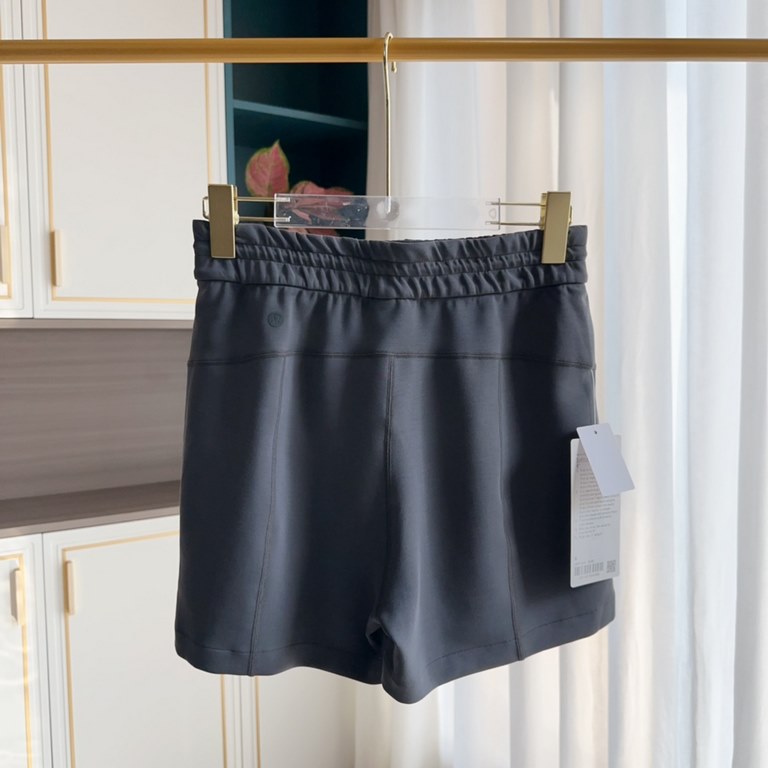 Graphite Gray Reality Shot#          丨Lulu LemonSoftstremem Women's Straight Drawstring Shorts