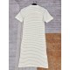 Miumi 2024 Summer New Striped Knit DressesCounter newest ~ with the original gift box   full set of packaging, top quality! yb fixed weaving and dyeing 95% cotton  5% nylon, soft and comfortable on the upper body, chest 