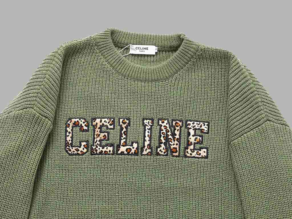 P270 (top of the line version) Distinctive cartons)Style Celine Celine Leopard Monogram Customized Wool SweaterColor picture colorSize S-XXLMaterial woolAccessories full set of customized accessoriesGender-neutral Unisex