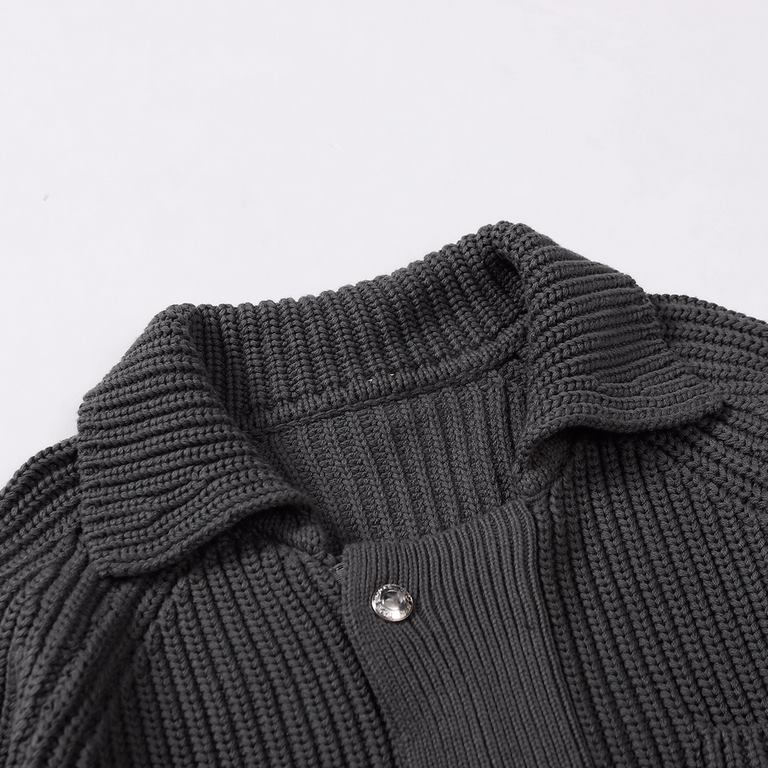 P315 Thom Brown   Brownie 2021 fall and winter new modelsTB suit wool knit jacket Classic four bar design Customized buttons Zipper Gold-plated treatment The whole garment heavy crafted texture Weight super good High qua