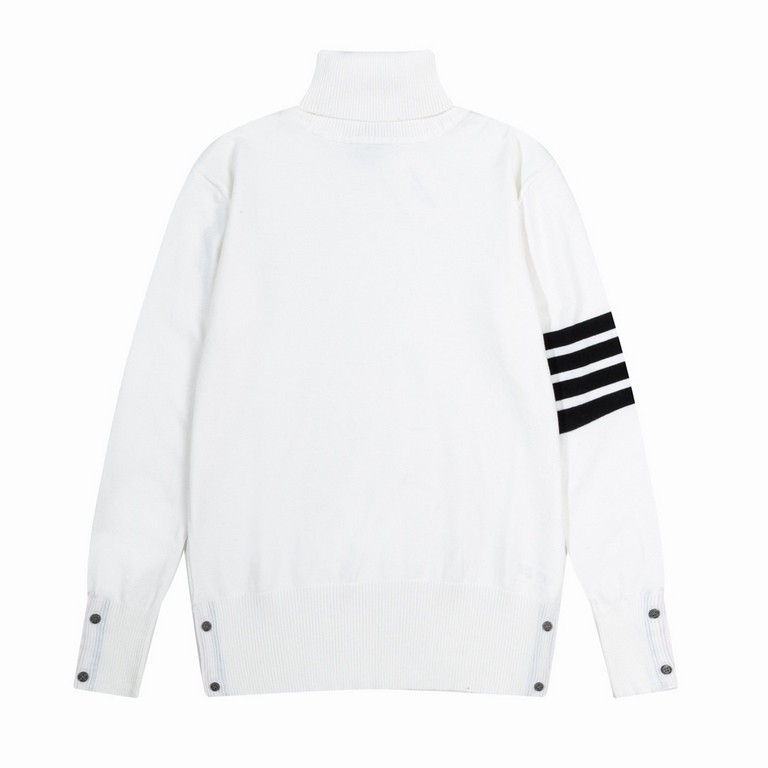 280Thom Browne   Thom Browne turtleneck classic sweaterTB classic four-bar basic style year after year are wearing the classic models must choose the quality of   all of the color fixed dye containing wool cotton yarn, s