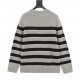 215 Model No. Y496CELINE CE 23 new Arc de Triomphe striped embroidered sweaterThe original Hangzhou state special 9300 purchased, a recent popular sweater, fixed spinning and dyeing yarn composition, 100% wool yarn, so b