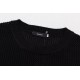 P275AMIRI 2024 new sweater front and back logo jacquard   body hollowing heavy craftsmanshipColor Black Pearl WhiteSize S M L XL XXL