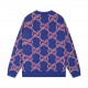 P285Gucci GUCCI Year of the Dragon limited edition all-over print jacquard crew neck sweaterColor BlueSize S M L XL XXL