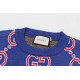 P285Gucci GUCCI Year of the Dragon limited edition all-over print jacquard crew neck sweaterColor BlueSize S M L XL XXL