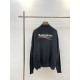 P418BalenciagBLCG Paris 23ss New Political Campaign Hybrid Cotton Terry Knit Sweater Men's 