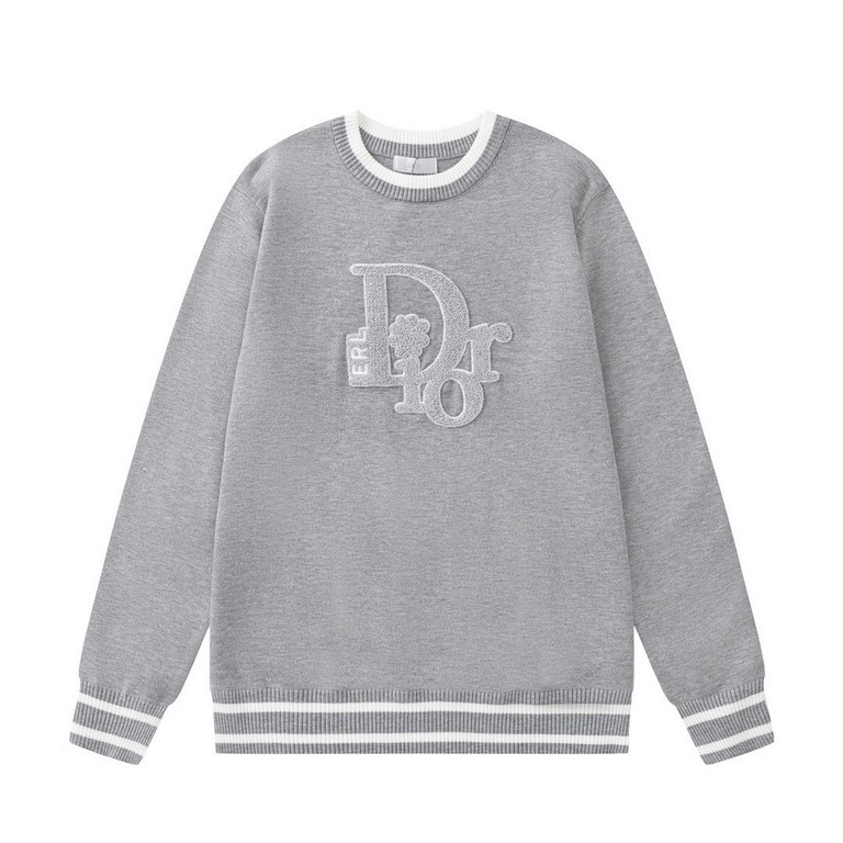 255DiorDior 23ss round neck knit pullover long sleeve sweaterHigh-gram weight high-density high-quality, heavily recommended, really premium, top version, innate big name temperament, you can feel its texture when you ge