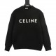 250Celine 23FW Letters Logo Crew Neck SweaterThe original official website 10500 purchase, Celine fall and winter of the latest models LOGO sweater, version of the full reference to the original, the market length of mor