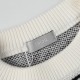 p265 Dior Dior Sweater Full Body Pattern Drop Shoulder Knit Loose OS Version7-needle imported knitting machine manufacturing mountain wool raw material yarn customer imported sweater fabric color fixed dyeing better anti