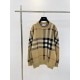 325BURBERRBbr Burberry New Crew Neck Knit Sweater for FallWinterSize：SMLThe official synchronization in the sale of loose fit, the original version of the consistent knitted jacquard plaid pattern, good wear is not picky