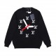 P2501v 2023 New This is a very low volume collection Clock Logo Sweater Clock Pattern Appliqué Pullover features an appliquéd clock pattern on the front and back of the classic 1v logo, and certified merino wool for a ri