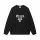 235PRADAPrada Letter Logo Jacquard Knit SweaterPopular classic models The entire selection of 85 cotton 10 cashmere 5 spandex as raw materials, 1  1 double thickened thread composition, 1  1 double thickened rib can play