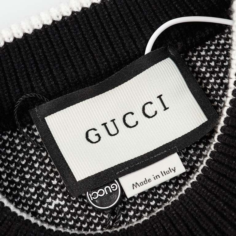 p265 GucciGucci Sweater Needle Full Body Letter G Knit Sweater Loose VersionMountain wool raw material yarn Guest imported sweater fabric 7 needle imported knitting machine manufacturing color fixed dyeing high quality h