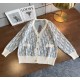 P240 Dior Homme Dior - Jie Ao, 2024 early fall newest product, fashion casual cardigan knitted sweater, counter synchronization with the sale, the original single goods, imported the original version of the splicing yarn