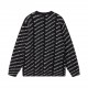 ￥230 (heavyweight high version)Balenciaga        Balenciaga 23ss new jacquard wool knit sweater OS fit  UnisexThe whole garment 500 grams of heavy weight seconds market currencyThe wool is knitted using 7 needle imported